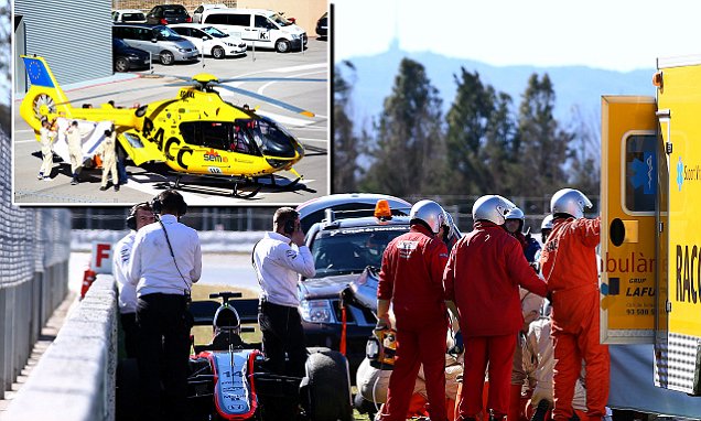 Alonso Kecelakaan di Latihan F1, Diangkut Heli ke Rumah Sakit 